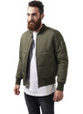 Urban Classics Basic Quilt Bomber Jacket Olive