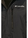 Jakna outdoor Columbia Pouring Adventure Ii boja: crna, za prijelazno razdoblje, 1760061