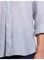 Panareha Men's Vichy Linen Shirt KRABI grey
