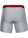 Under Armour Tech 6In 2 Pack Gray/ Jet Gray Light Heather