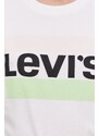 Majica kratkih rukava Levi's boja: bijela