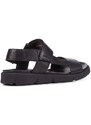 Kožne sandale Geox U XAND 2S B za muškarce, boja: crna, U15BGB0003CC6003