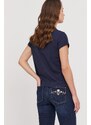 Majica kratkih rukava Guess za žene, boja: tamno plava