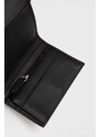 Kožni novčanik Lacoste za muškarce, boja: crna
