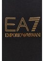 Dukserica EA7 Emporio Armani za žene, boja: crna, s aplikacijom