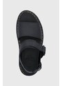 Kožne sandale Dr. Martens Voss Quad za žene, boja: crna, DM26725001.Voss.Quad.Bl-Black