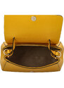 Delami Vera Pelle Trendi kožna torbica za nošenje u ruci, Fatima, žuta