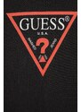 Dječja pamučna haljina Guess boja: crna