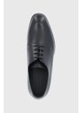 Kožne cipele Emporio Armani za muškarce, boja: crna