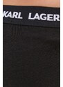 Kratki doljnji dio pidžame Karl Lagerfeld za muškarce, boja: crna, glatka