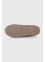 Kućne papuče od brušene kože Sorel boja: smeđa