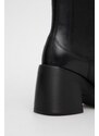 Kožne gležnjače Vagabond Shoemakers za žene, boja: crna