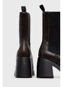 Kožne gležnjače Vagabond Shoemakers za žene, boja: smeđa