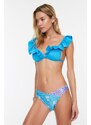 Trendyol cvjetni uzorak boja blok bikini donji dio