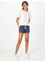 Lauren Ralph Lauren Pidžama hlače mornarsko plava / prljavo bijela