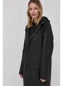 Jakna Rains Longer Jacket boja: crna, za prijelazno razdoblje, 18360.01-Black