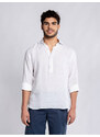 Panareha Men's Linen Popover Shirt MAMANUCA white