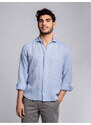 Panareha Men's Linen Shirt FIJI blue