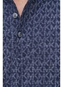 Pamučna polo majica Michael Kors boja: tamno plava, s uzorkom