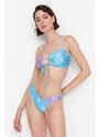 Trendyol cvjetni uzorak boja blok bikini donji dio