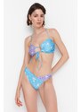 Trendyol cvjetni uzorak boja blok bikini donji dio