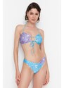 Trendyol cvjetni uzorak boja blok bikini donji dio