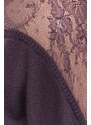 Vunena haljina Patrizia Pepe boja: ljubičasta, mini, uske