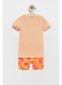 Dječja pamučna pidžama GAP boja: narančasta, s uzorkom