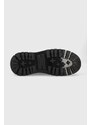 Kožne gležnjače Vagabond Shoemakers Maxime za žene, boja: crna, s platformom, s polutoplom podstavom