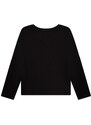 Dječja pamučna majica dugih rukava Michael Kors boja: crna