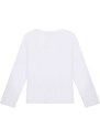 Dječja pamučna majica dugih rukava Michael Kors boja: bijela