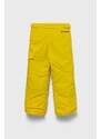 Dječje hlače Columbia boja: žuta