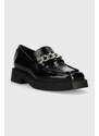 Kožne mokasinke Vagabond Shoemakers Jillian za žene, boja: crna, s platformom
