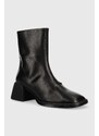 Kožne gležnjače Vagabond Shoemakers Ansie za žene, boja: crna, s debelom potpeticom