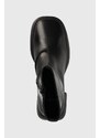 Kožne gležnjače Vagabond Shoemakers Ansie za žene, boja: crna, s debelom potpeticom