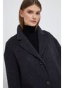 Vuneni kaput Calvin Klein boja: siva, za prijelazno razdoblje