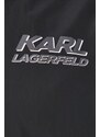 Jakna Karl Lagerfeld za muškarce, boja: crna, za prijelazno razdoblje