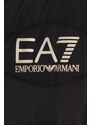 Prsluk EA7 Emporio Armani za žene, boja: crna, za prijelazno razdoblje