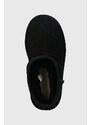 Dječje cipele za snijeg od brušene kože UGG Classic Ultra Mini boja: crna