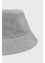 Dvostrani šešir Calvin Klein boja: siva