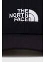 Dječja kapa sa šiltom The North Face boja: crna, s aplikacijom
