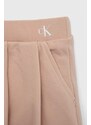 Dječja suknja Calvin Klein Jeans boja: ružičasta, mini, širi se prema dolje