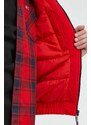 Jakna Tommy Jeans za muškarce, boja: crvena, za prijelazno razdoblje