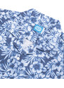 Panareha MAUI Linen Aloha Shirt blue