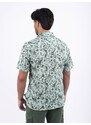 Panareha MAUI Linen Aloha Shirt green