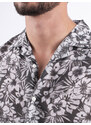 Panareha MAUI Linen Aloha Shirt black
