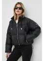 Pernata jakna MICHAEL Michael Kors za žene, boja: crna, za zimu, oversize