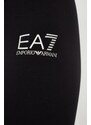 Tajice EA7 Emporio Armani za žene, boja: crna, s tiskom