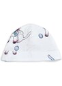Pamučna kapa za bebe Mini Rodini boja: bijela, od tanke pletenine, pamučna