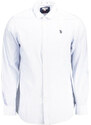 US Polo Assn Muška košulja dugih rukava, svijetloplava